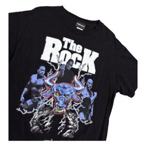 RARE WWE THE ROCK x THE HUNDREDS Limited Wrestlemania 40 Collab Tee Shirt Large